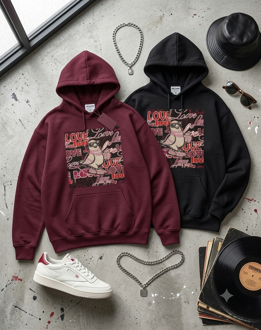 ARTY - - Graphic Love - - Sweat à capuche