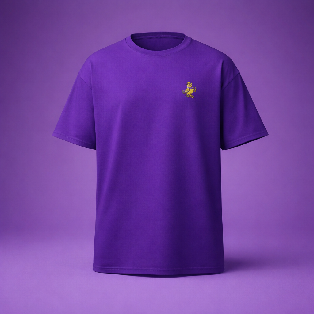DESTY -- Tshirt PURPLE and GOLD -- Brodé