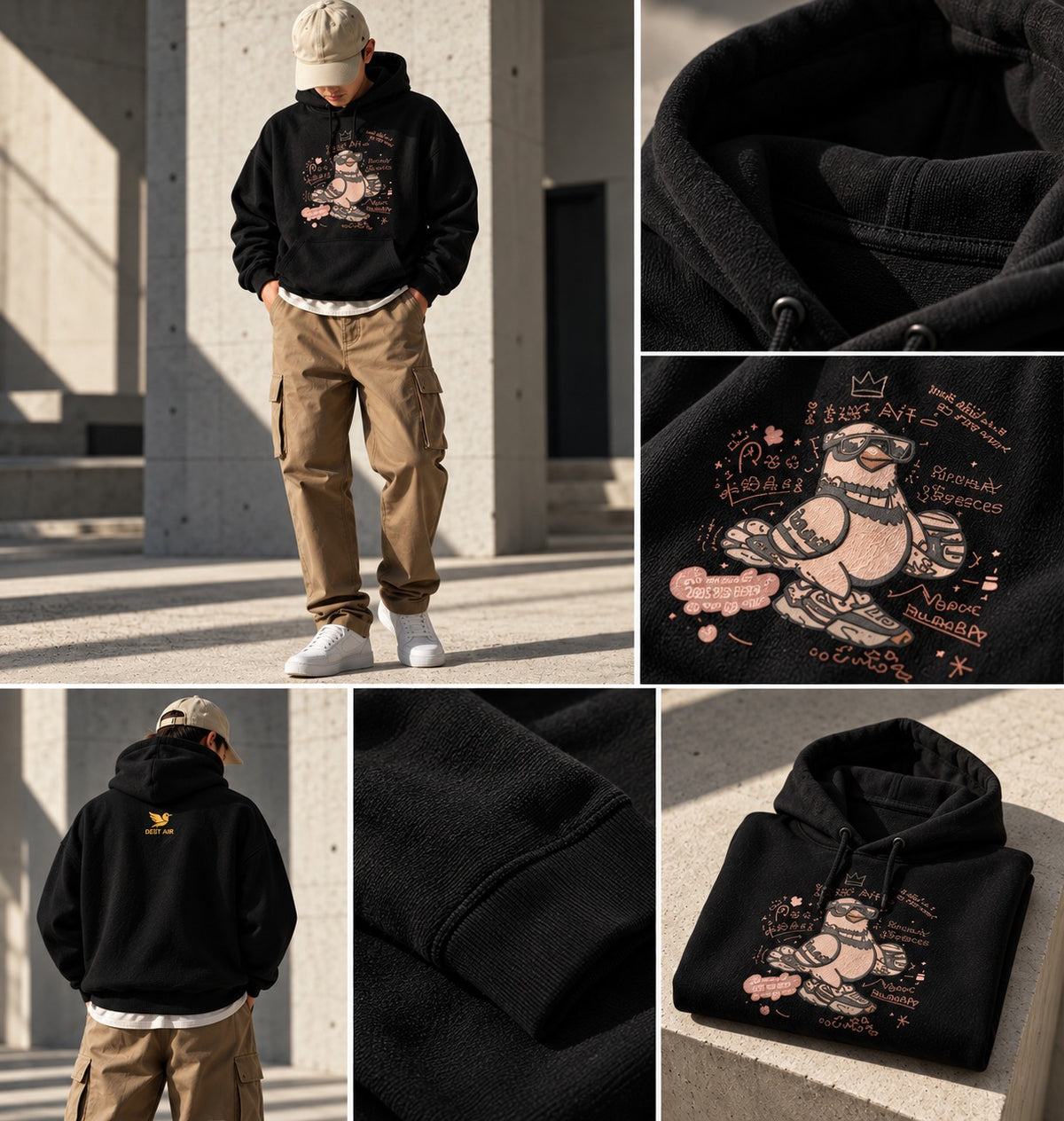 Hoodie  - - Pigeon de Paname